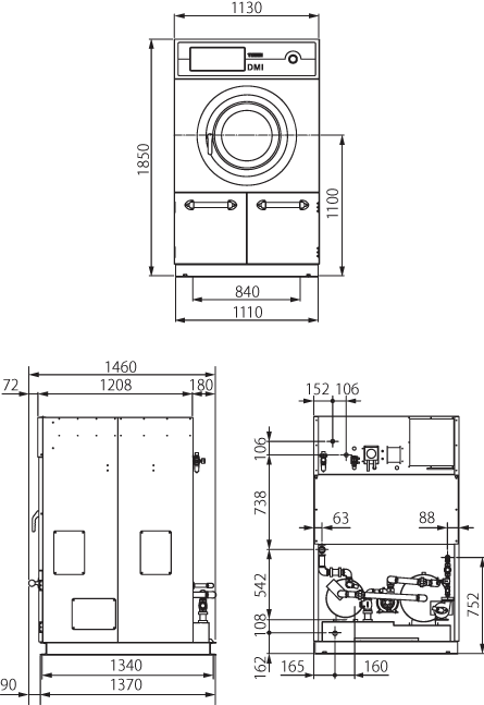 เครื่องซักแห้งที่ใช้น้ำมันซีรี่ส์ DMI